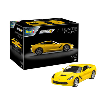 KIT PARA MONTAR REVELL EASY-CLICK CORVETTE STINGRAY 2014 1/25 38 PEÇAS REV 07825